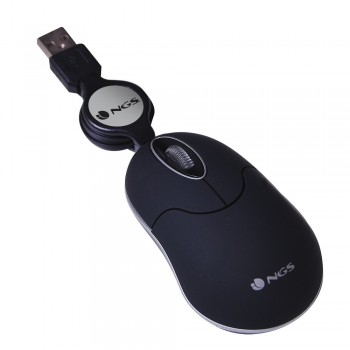NGS SINBLACK Óptico 1000 DPI Negro, Gris