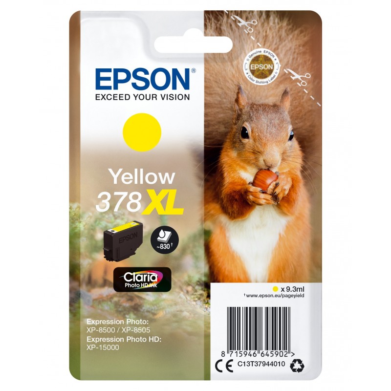 Epson 378XL 378XL Amarillo C13T37944010