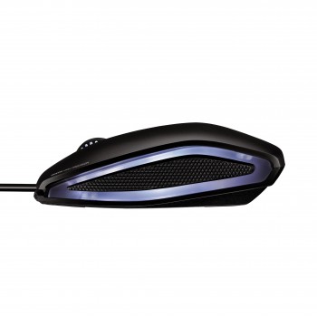 Cherry Gentix Illuminated Óptico 1000 DPI Negro JM-0300