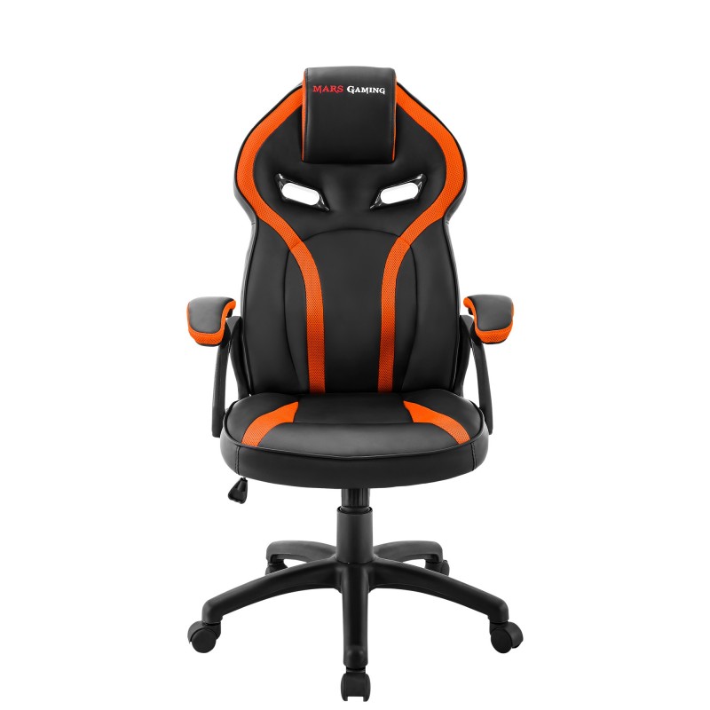 Mars Gaming MGC118, Silla para videojuegos universal, Universal, 130 kg, Asiento acolchado, Respaldo MGC118BO