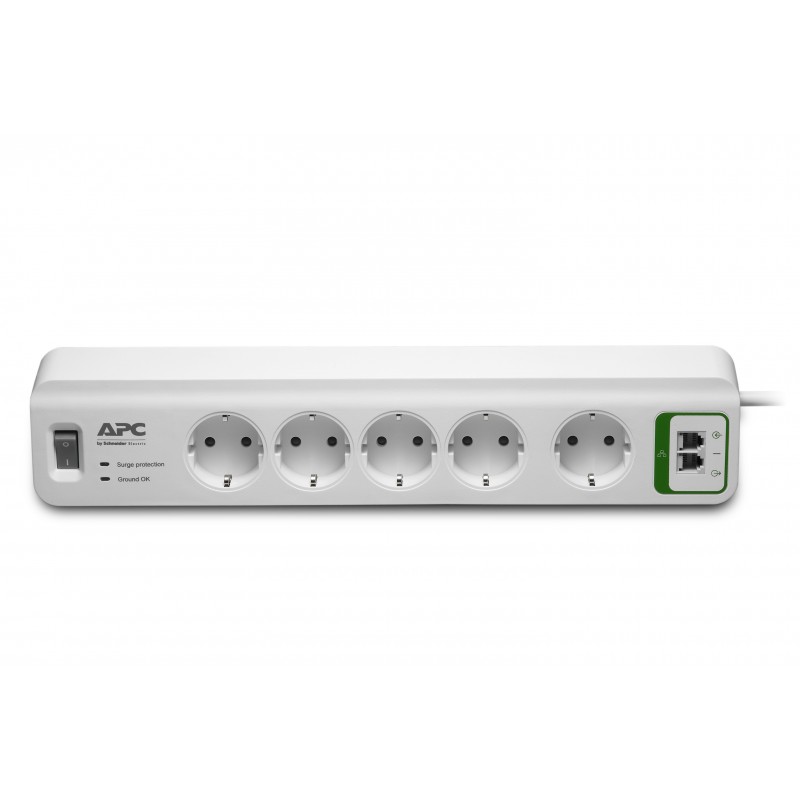 APC PM5T-GR, 918 J, 5 salidas AC, Tipo F, 230 V, 50 Hz, 2300 W