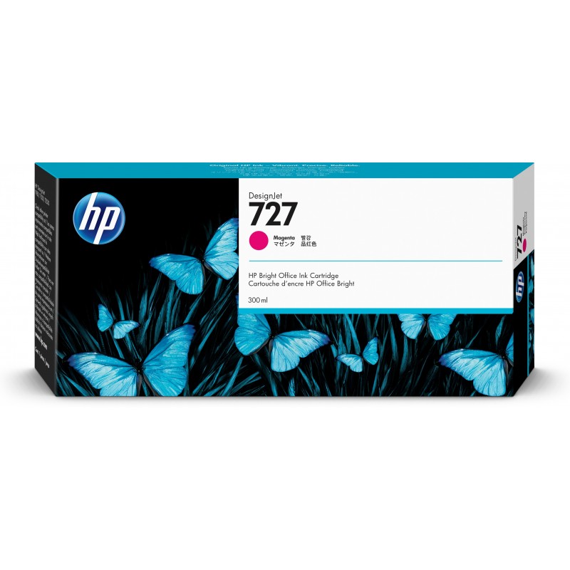 Cartucho de tinta DesignJet 727 magenta de 300 ml F9J77A
