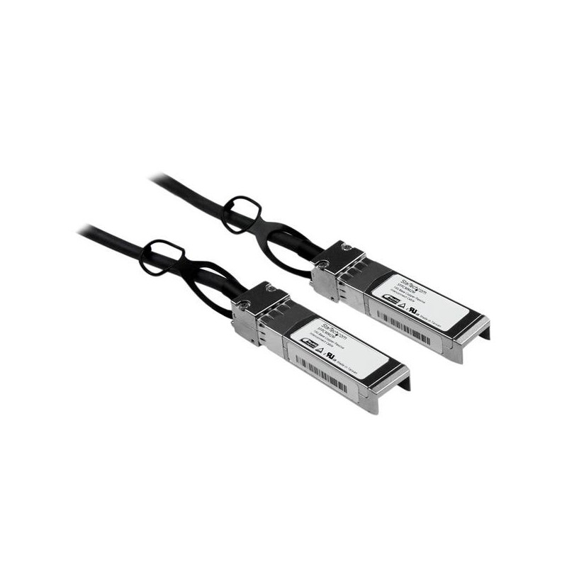 StarTech.com Cable 2m de Red Twinax Pasivo Cobre SFP+ 10 Gigabit Ethernet Direct Attach Conexión Dir SFPCMM2M