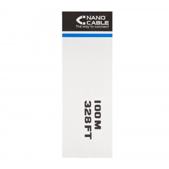 Nanocable Cable Red RJ45 Cat.6 UTP Rigido AWG24 Exterior, 100 M, 100 m, Cat6, U UTP (UTP), Negro 10.20.0502-EXT-BK