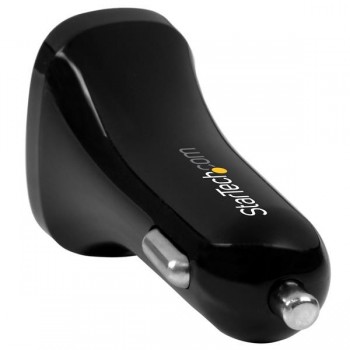 StarTech.com Cargador de Coche USB de Dos Puertos  USB2PCARBKS