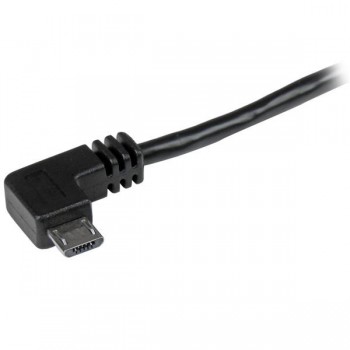 StarTech.com Cable de 2m Micro USB con conector acodado a la derecha, 2 m, USB A, Micro-USB B, 2.0,  USB2AUB2RA2M