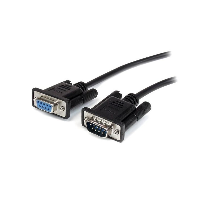 StarTech.com Cable 3m Extensión Directo Straight Through Serie Serial RS232 Vídeo EGA DB9 Macho a He MXT1003MBK