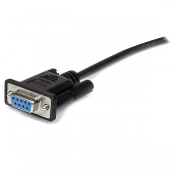 StarTech.com Cable 3m Extensión Directo Straight Through Serie Serial RS232 Vídeo EGA DB9 Macho a He MXT1003MBK