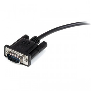 StarTech.com Cable 3m Extensión Directo Straight Through Serie Serial RS232 Vídeo EGA DB9 Macho a He MXT1003MBK