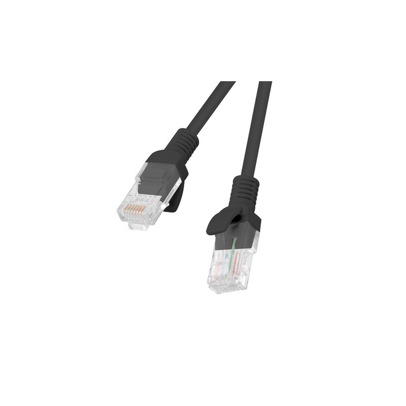 Lanberg PCU5-10CC-0100-BK Netzwerkkabel Kat.5E Utp, 1m schwarz