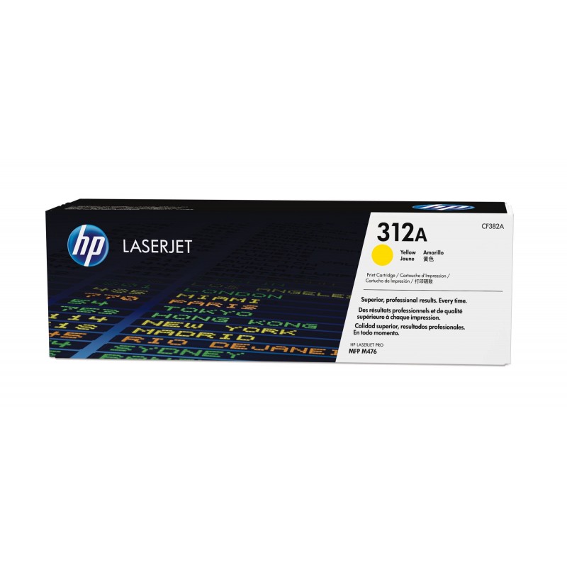 Cartucho de toner original LaserJet HP 312A amarillo CF382A