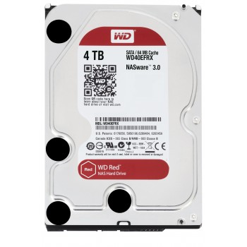 WD Red WD40EFRX - Disco duro - 4 TB - interno - 3.5" - SATA-600 - búfer  64 MB (Reacondicionado) WD40EFRXDUP1
