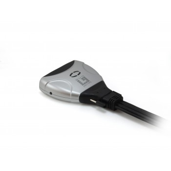 CONMUTADOR AUTOMATICO LEVEL ONE V T M 1a2 CPUs HDMI USB CON AUDIO CABLES INCLUIDOS KVM-0290
