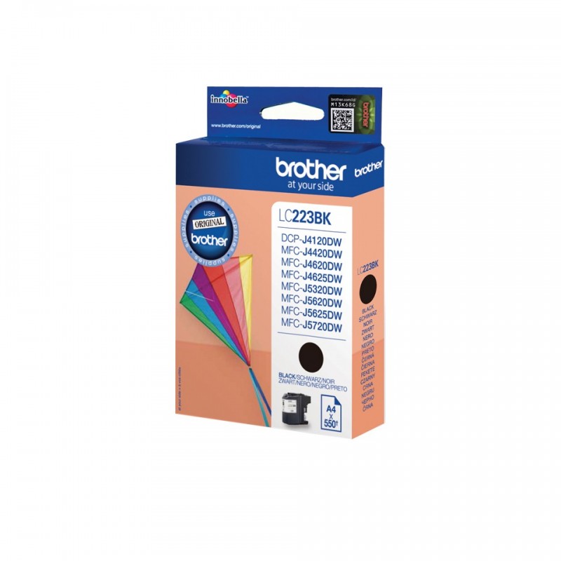 Brother LC-223BK, Negro, Brother MFC-J4420DW, MFC-J4625DW, Inyección de tinta, ISO   IEC 24711, A4,  LC223BK