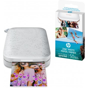HP Sprocket 200 impresora de foto ZINK (Zero ink) 313 x 400 DPI 2" x 3" (5x7.6 cm) 1AS85A