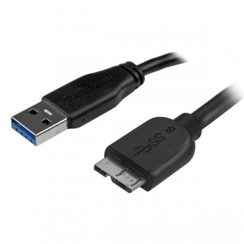 StarTech.com Cable micro USB 3.0 delgado de 2m, 2  USB3AUB2MS
