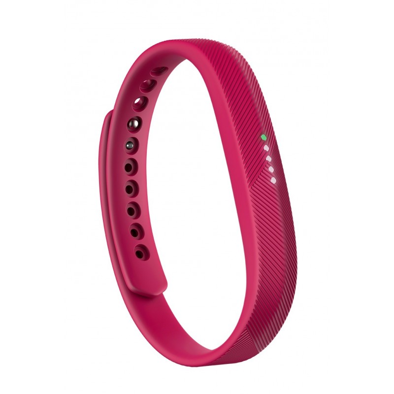 Fitbit Flex 2, Wristband activity tracker, Magenta, Elastómero, Acero inoxidable, Negro, Elastómero, FB403MG-EU