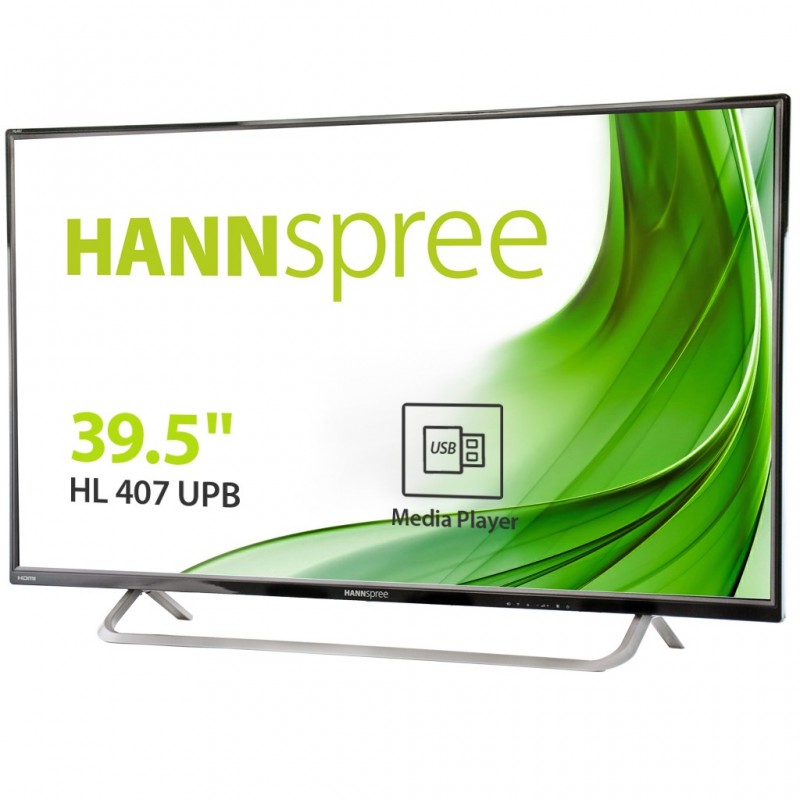 Hannspree Hanns.G HL 407 UPB, 100,3 cm (39.5"), 1920 x 1080 Pixeles, LED, 8,5 ms, 260 cd   m², Negro HL407UPBDUP1