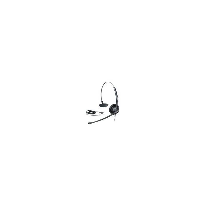 Yealink YHS33 auricular con micrófono Monoaural Diadema Negro YEA_YHS33