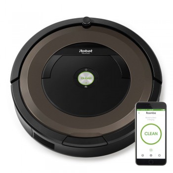 iRobot Roomba 896, Negro, Marrón, Alrededor, 0,6 L, AeroForce, Alfombra, Suelo duro, Laminado, Ión d R896040