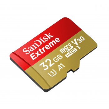 SanDisk Extreme microSDHC 32GB 32GB MicroSDHC Clase 10 Rojo, Amarillo SDSQXAF-032G-GN6MA