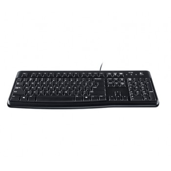 Logitech MK120, Alámbrico, USB, QWERTY, Negro, Ratón incluido 920-002543