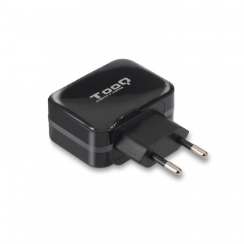 TooQ TQWC-1S02 Cargador de pared 2 USB Negro