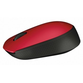 Logitech M171 Óptico 1000 DPI Negro, Rojo 910-004641