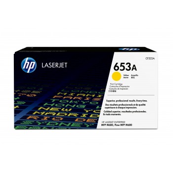 Cartucho de toner original LaserJet HP 653A amarillo CF322A