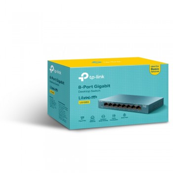 TP-LINK LS108G switch No administrado Gigabit Ethernet (10 100 1000) Azul
