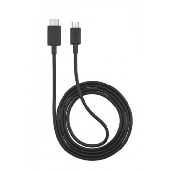 CABLE USB TIPO C MACHO a USB 2.0 TRUST URBAN REVOLT CONECTORES TIPO C Y MICROUSB 1 METRO - NEGRO 21316