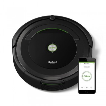 iRobot Roomba 696, Negro, Alrededor, Alfombra, Suelo duro, 33,5 cm, 93 mm, 3,56 kg R696040