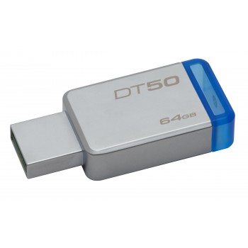 Kingston Technology DataTraveler 64GB USB 3.0 (3.1 Gen 1) Tipo A Azul, Plata DT50 64GB