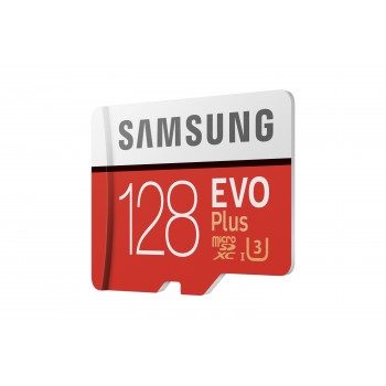 Samsung EVO Plus MB-MC128G 128GB MicroSDXC Clase 10 Rojo, Blanco MB-MC128GA EU