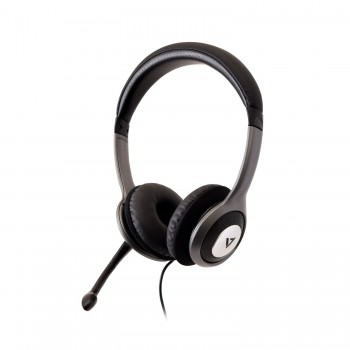 V7 HU521-2EP auricular con micrófono - Plata