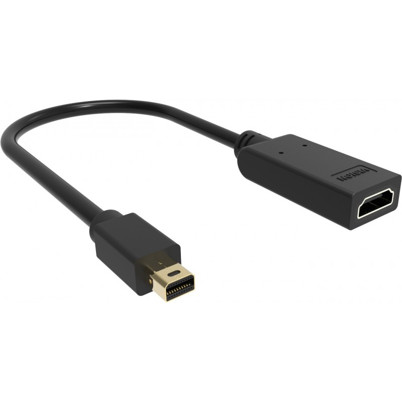Vision TC-MDPHDMI BL adaptador de cable de vídeo Mini DisplayPort HDMI tipo A (Estándar) Negro