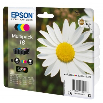 Epson C13T18064022 Negro, Cian, Magenta, Amarillo C13T18064022