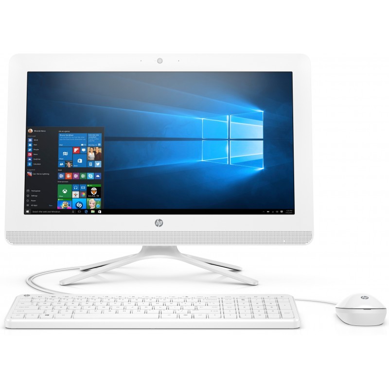 HP 20 -c412ns 49,5 cm (19.5") 1920 x 1080 Pixeles 2,3 GHz AMD A A4-9125 Blanco PC todo en uno 6VR68EA