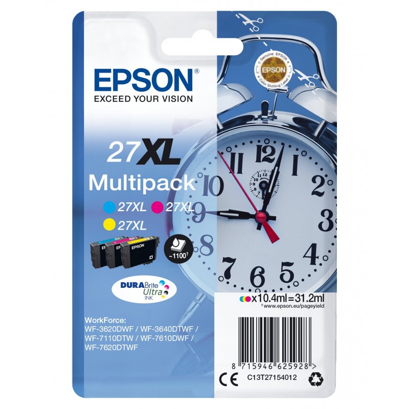 Epson C13T27154012 Cian, Magenta, Amarillo C13T27154012