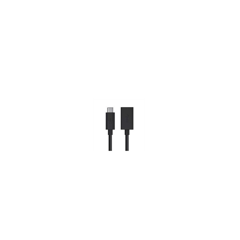 Belkin - Adaptador USB - USB Type A (H) a USB tipo C (M) - USB 3.0 - 12.7 cm - negro F2CU036BTBLK