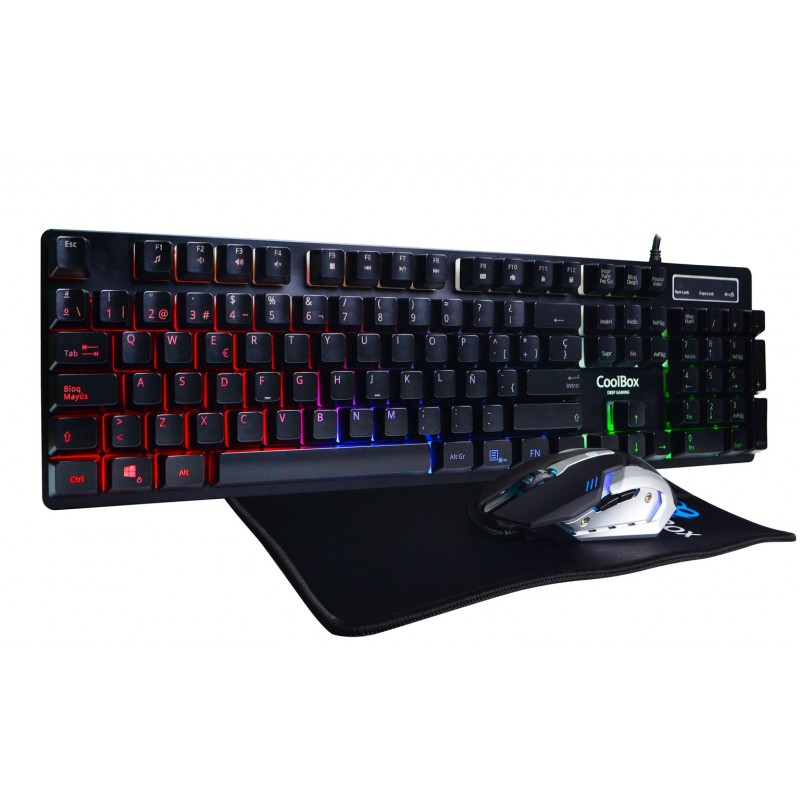 COOLBOX Deep Team Interruptor de membrana Wired Negro COO-DGKTR08