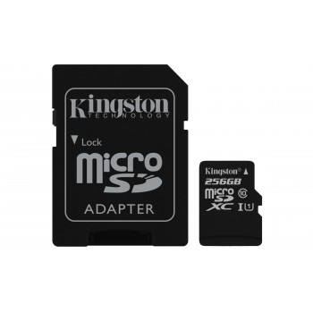 Kingston Technology SDC10G2 256GB MicroSDXC Clase 10 Negro SDC10G2 256GB