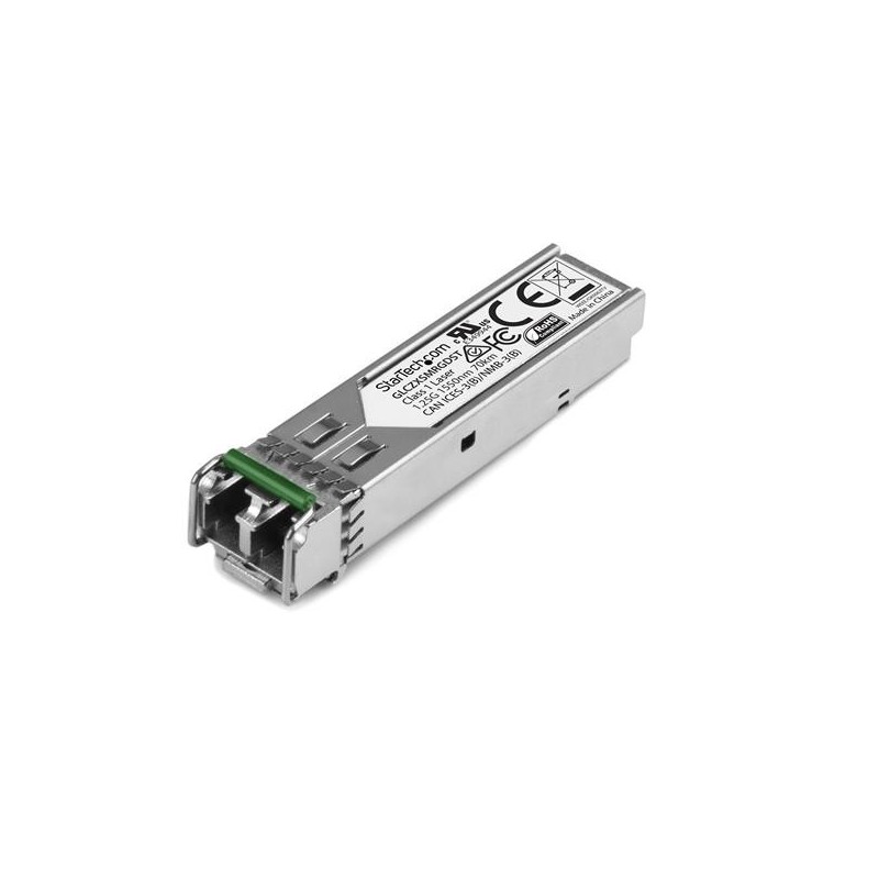 StarTech.com Transceptor de Fibra SFP 1Gb 1000Base-ZX Compatible Cisco GLC-ZX-SM-RGD Mini GBIC Monom GLCZXSMRGDST