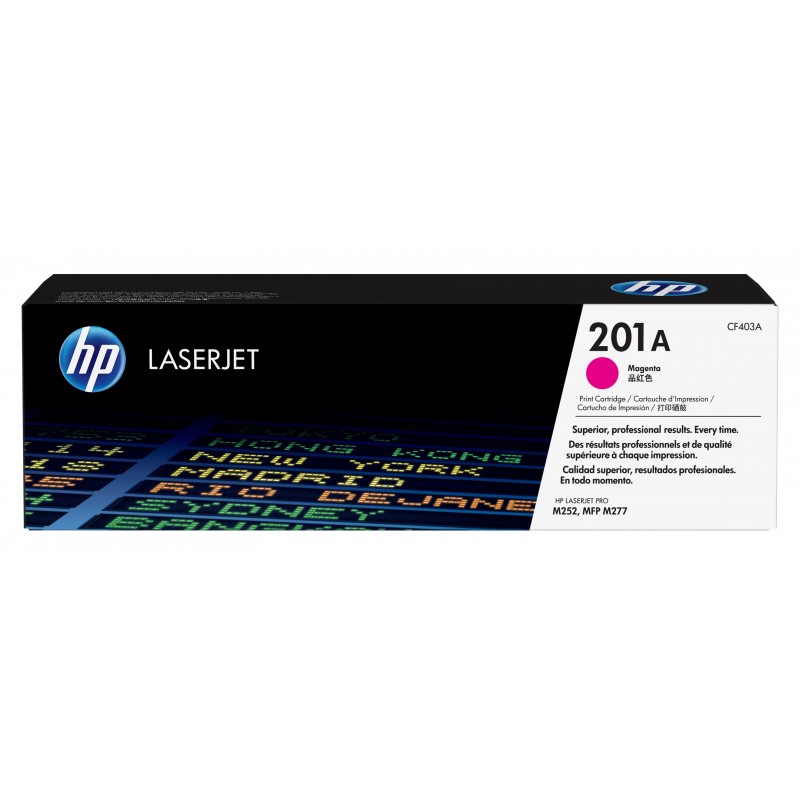 Cartucho de toner original LaserJet HP 201A magenta CF403A