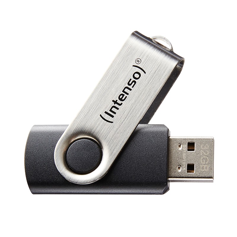 Intenso 16GB Basic USB2.0 16GB USB 2.0 Tipo A Negro, Plata 3503470