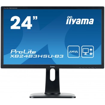 IIYAMA ProLite - 23.8 - Full HD - A-MVA - 4 ms - Negro - XB2483HSU-B3
