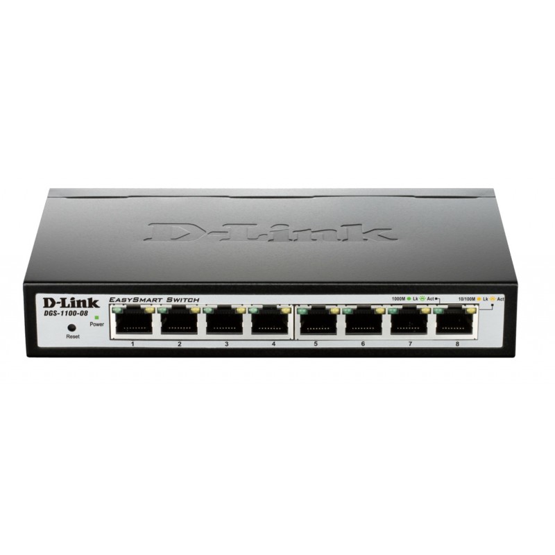 D-Link DGS-1100-08 8 puertos RJ-45 10 100 1000Mbps Negro DGS-1100-08