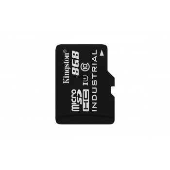 Kingston Technology Industrial Temperature microSD UHS-I 8GB, 8 GB, MicroSD, Clase 10, UHS-I, 90 MB  SDCIT 8GBSP