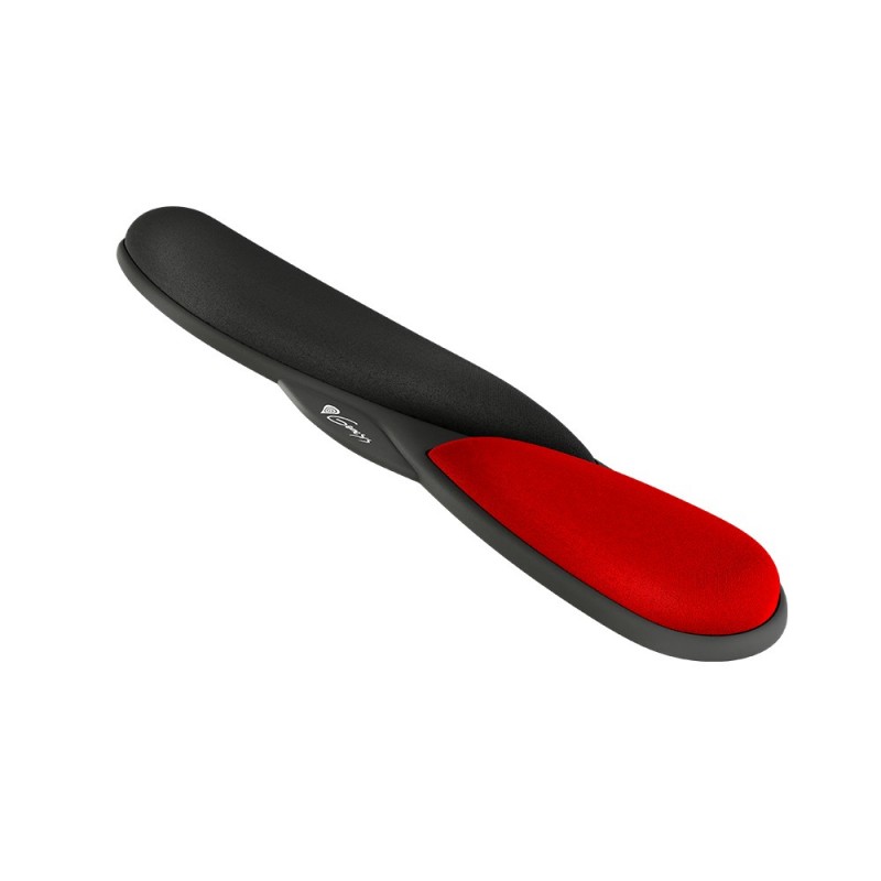 Natec Genesis MW44 descansa muñecas Espuma de memoria, Poliuretano Negro, Rojo NPG-0786
