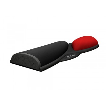 Natec Genesis MW44 descansa muñecas Espuma de memoria, Poliuretano Negro, Rojo NPG-0786